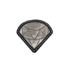 PC2397 - Silver Diamonds PVC Leather (Iron On)