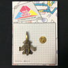 MP0220 - Gold Air Force Plane Aeroplane Metal Pin Badge