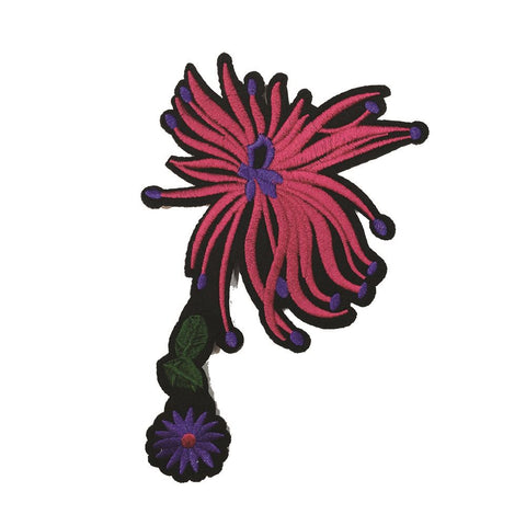 PC3079A - Pink Purple Wild Flower (Iron On)