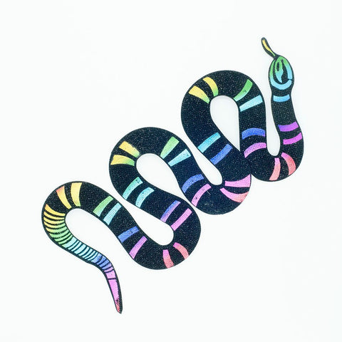 PC2510 - Colourful Snake (Iron on)