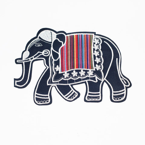 PC2369 - Colourful Elephant Walking (Iron On)