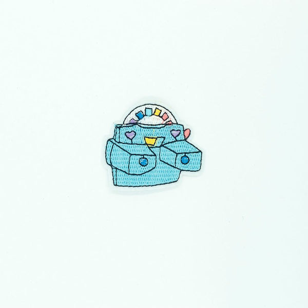 PC2655 - Blue Binoculars Pop Art (Iron On)