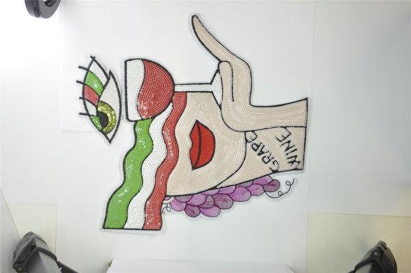 PC2771 - Sequin Grape Wine XL (Sew On)