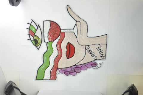 PC2771 - Sequin Grape Wine XL (Sew On)