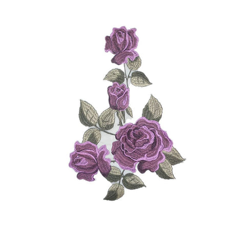 PC2873 - Layered Purple Flower L (Sew On)