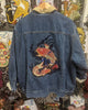 PC3972 - Double Red Fish Swimming Blue Seas (Sew On)