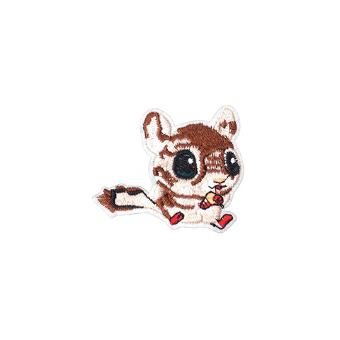 PC3585 - Cute Chinchilla Eating (Iron On)