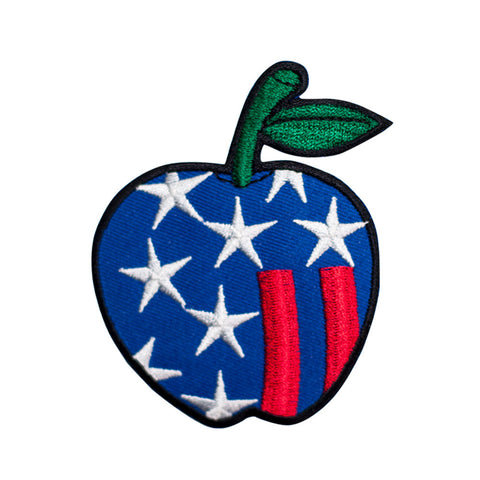 PT677 - Blue Apple Stars (Iron on)