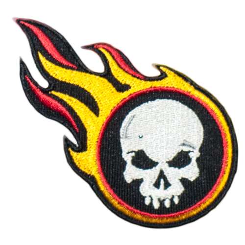 PH41 - Skull on Fire (Iron on)