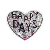 PT1402 - Sequin Red & Black Heart (Sew On)