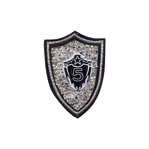 PT469 - Stone 5 Badge (Iron on)