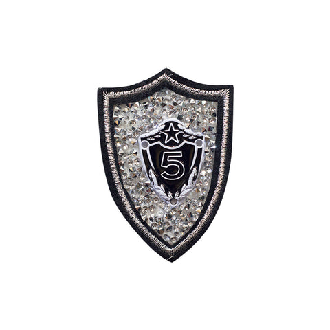 PT469 - Stone 5 Badge (Iron on)