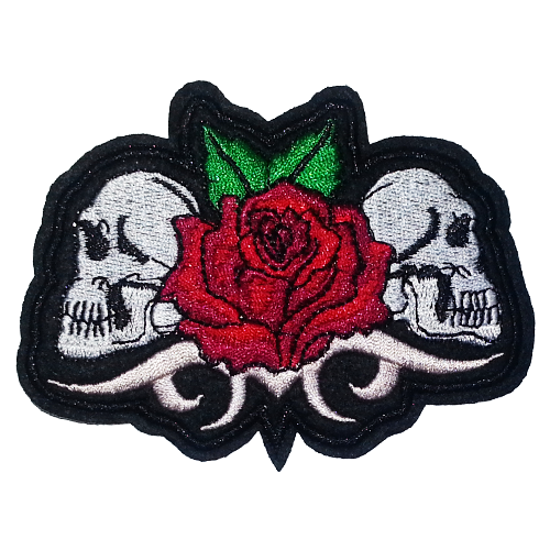 PH218 - Rosy Skulls (Iron on)