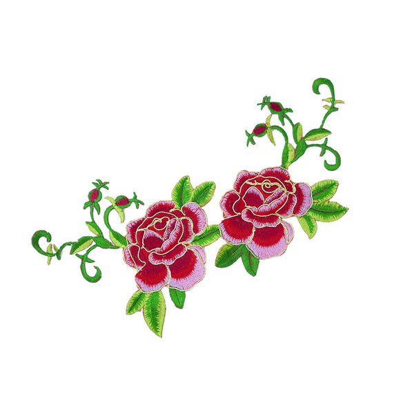 PT1789 - Golden Line Green Red Flower