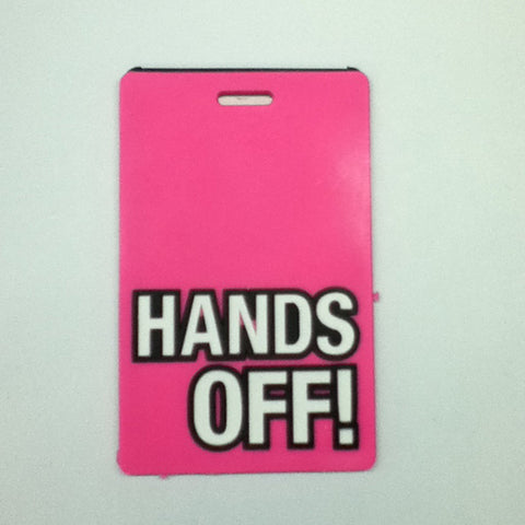 L00359- Hands Off! Luggage Tag