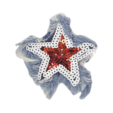 PT1298 - Denim Sequin Star (SEW ON)
