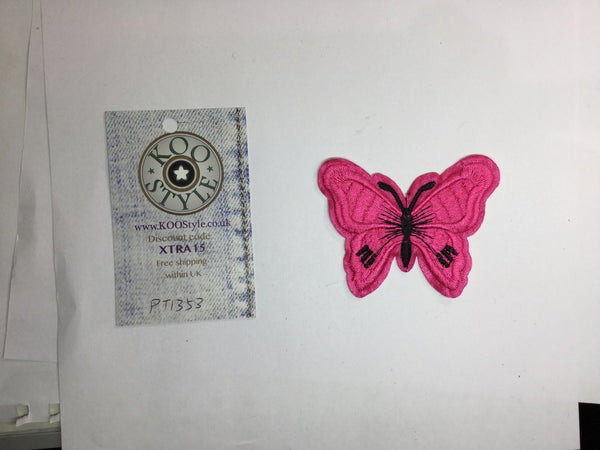 PT1353 - Pink Butterfly (Iron on)