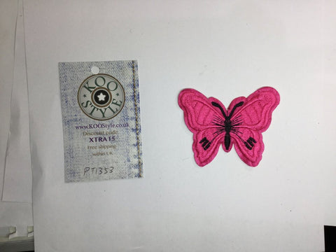 PT1353 - Pink Butterfly (Iron on)