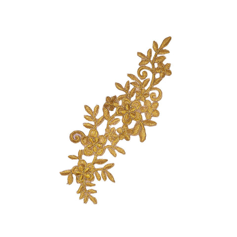 PT1898 - Gold Decoration Flower XL (Iron on)