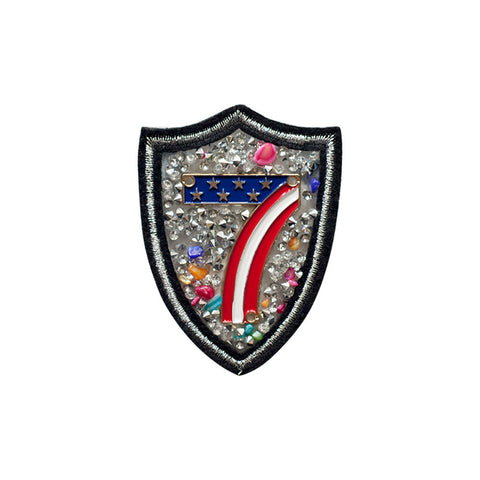 PT445 - Stone 7 Badge (Iron on)