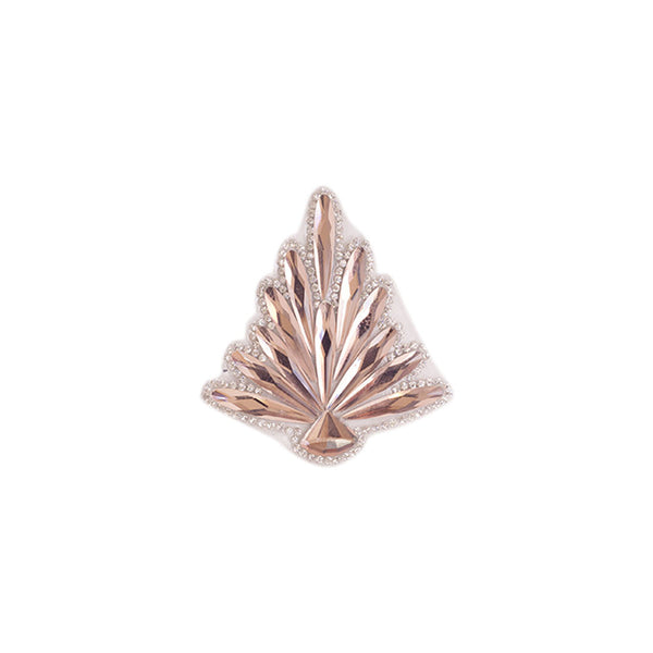 PT1927 - Stone Brown Leaf (Iron on)