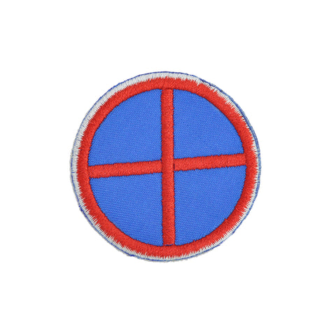 PT1341 - Red Cross Traffic Sign (Iron on)