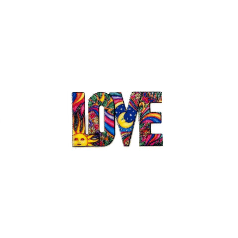 PT1273 - Colourful Velvet LOVE (Iron on)