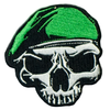 PH131 - Green Hat Skull Face (Iron on)