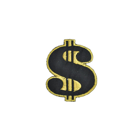 PS1699B - Silver Dollar Sign (Iron on)