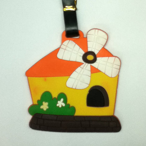 L00307 - Orange House Luggage Tag