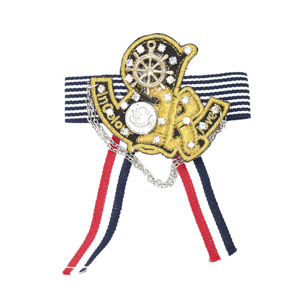 PS1544 - R Sailor Badge (Iron on/Pin)