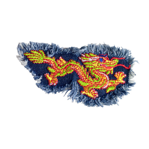 PT608 - Denim Yellow Dragon (Sew on)