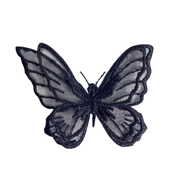 PH1035 - 2 layer Black Butterfly (Iron on)