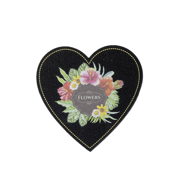 PT1176 - Flowers Heart (Iron on)