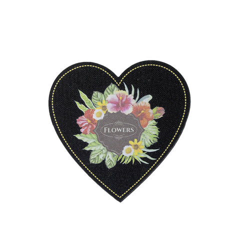 PT1176 - Flowers Heart (Iron on)