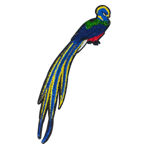 PT268 - Sequin Peacock Large Bird (Iron on)