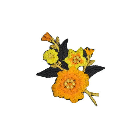 PT1375 - Orange Flower (Iron on)