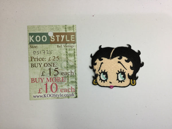 PS1725 - Betty Boop Head Small (Iron on)