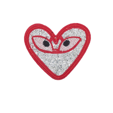 PT1227 - Stone Heart with Eyes (Iron on)