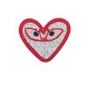 PT1227 - Stone Heart with Eyes (Iron on)