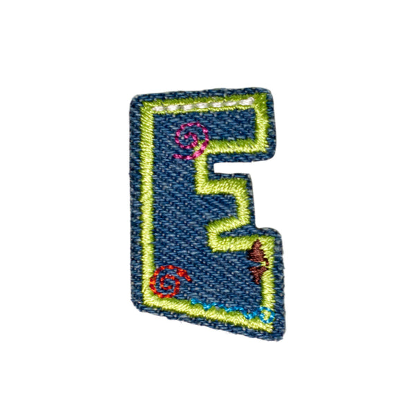 PH1036E - E DENIM LETTER (Iron on)