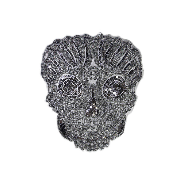 PT1379 - Black Sequin Skull (Sew On)