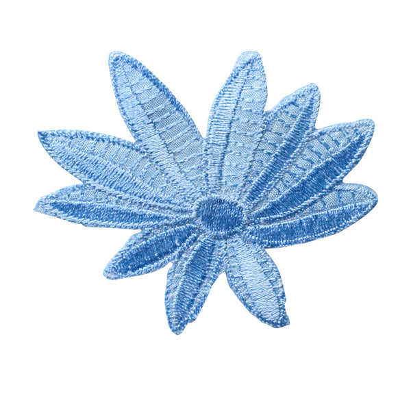 PT357 - Blue Flower Daisy (Iron on)