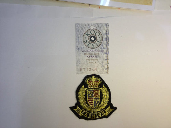 PT1238 - Fashion Badge (Iron on)