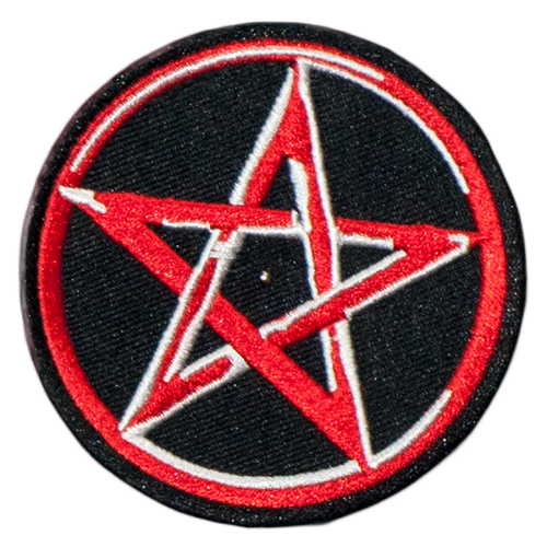 PH144 - Red Pentagram Star (Iron on)