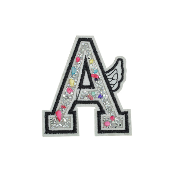 PT1303 - Stone Fancy A Letter (Iron on)