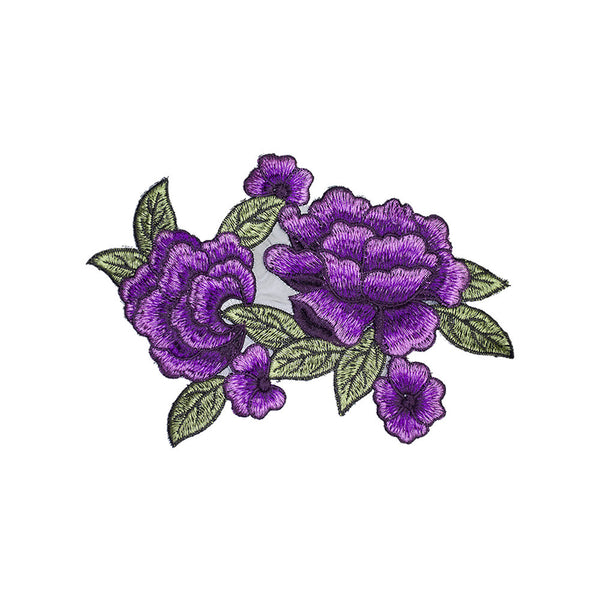 PT1413 - Purple Rose flower XL (Sew on)