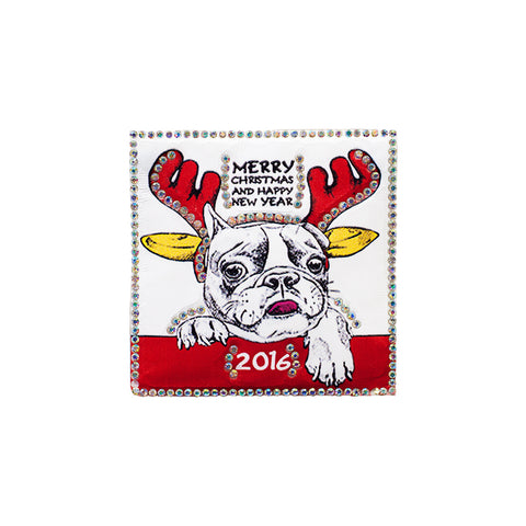 PT471 - Pitbull Christmas (Iron on)