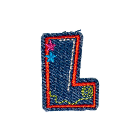 PH1036L - L DENIM LETTER (Iron on)