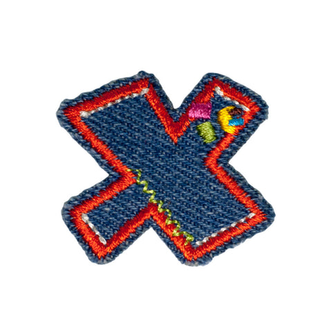 PH1036X - X Denim letter (Iron on)